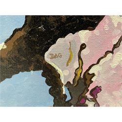 Dag Hagenaes Kjelldahl (Norwegian/Whitby Contemporary): Cherry Blossom, oil on canvas signed 100cm x 100cm