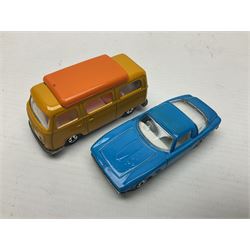 Matchbox 1-75 Series 'Superfast' ex-shop stock - eight models comprising 8f Wildcat Dragster, 9e AMX Javelin, 10e Piston Popper, 13e Baja Buggy, 14d Iso Grifo, 19e Road Dragster, 22d Freeman Intercity Commuter and 23e Volkswagen Camper; all boxed (8)