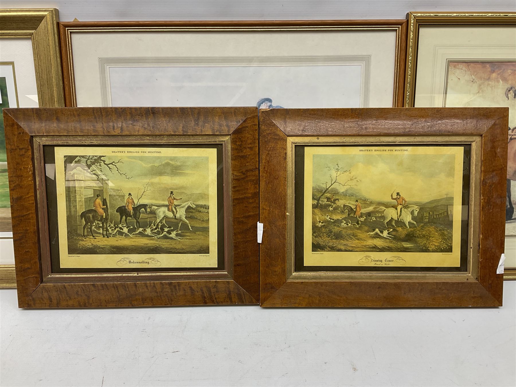 Collection of Equestrian related prints including 'Passion and Patience' after John Sargent Noble max 29cm x 40cm (6)