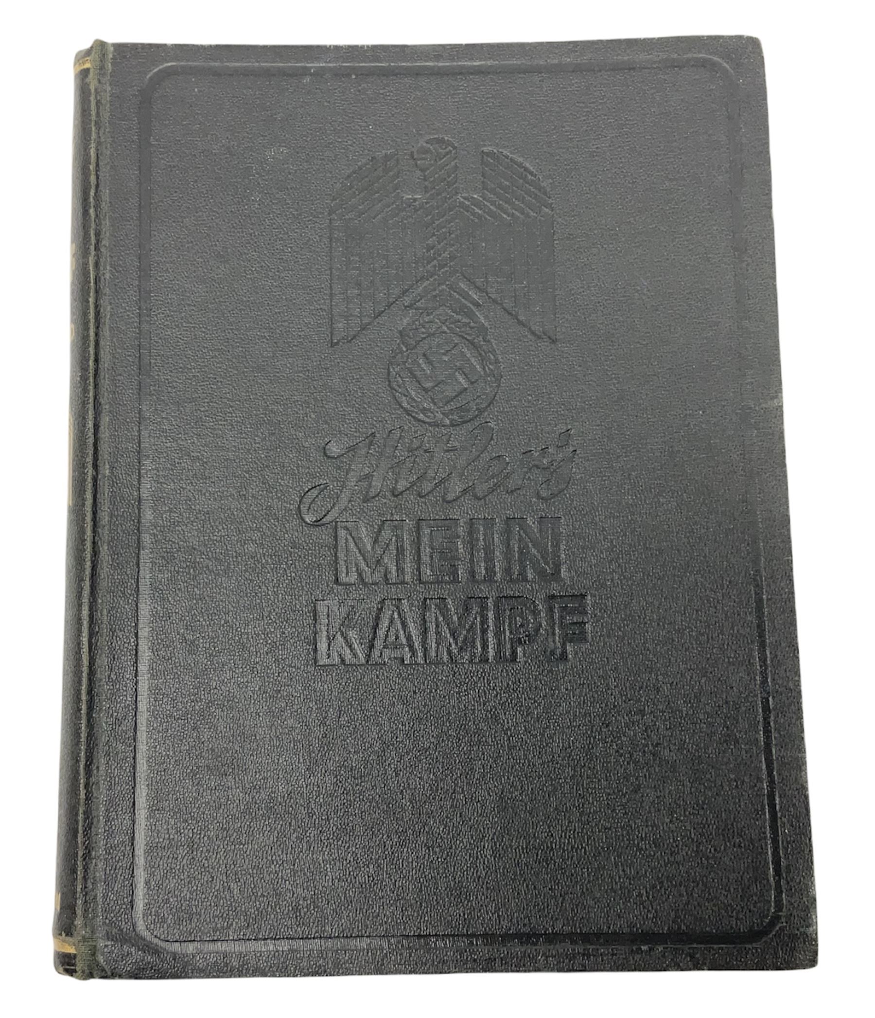 Hitler Adolf: Mein Kampf. Unexpurgated edition published by Hutchinson & Co with English text and illustrations.