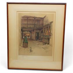 Cecil Aldin (British 1870-1935): Coaching Inns, set three coloured lithographs signed in pencil with blindstamp max 40cm x 40cm (3)