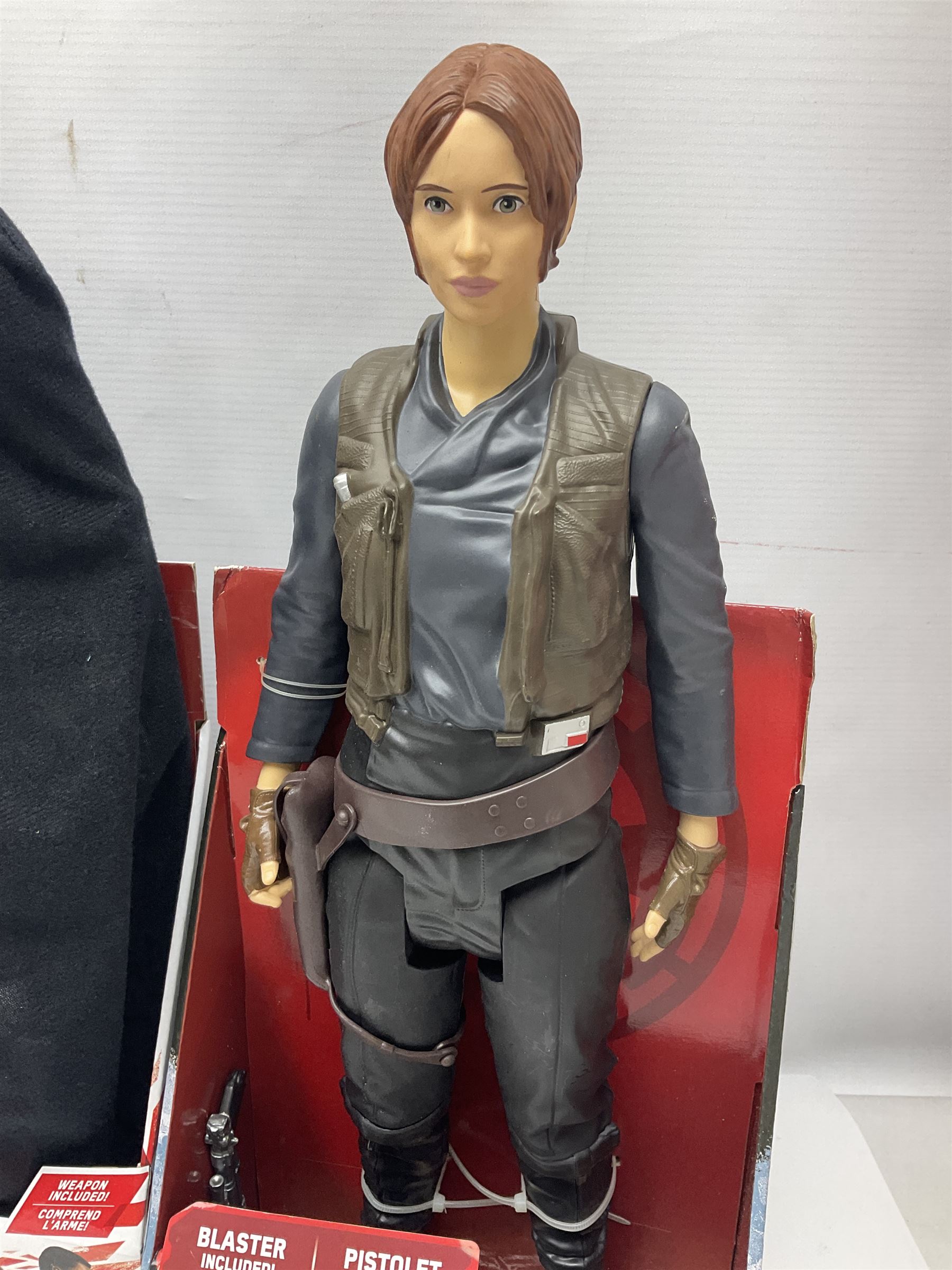 Star Wars - seven Jakks Pacific Big-Figs comprising Jyn Erso, Poe Dameron, Han Solo, Stormtrooper, Captain Phasma, Praetorian Guard and K-2SO; all boxed (7)
