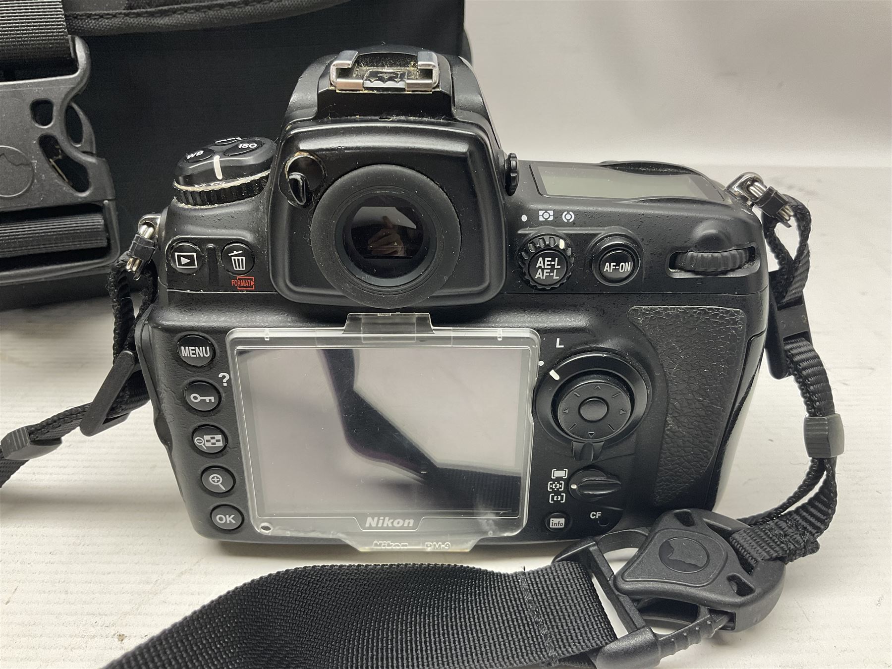 Nikon D700 camera body, serial no 2257597, with Lowepro camera bag