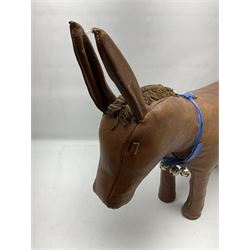 Leather Liberty style donkey, H57cm