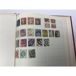 Mostly Great British Queen Victoria and later stamps, including imperf penny reds, 1841 two pence blues white lines added, imperf penny red on cover with 'More To Pay', half penny 'bantams', perf penny reds etc, in album, on pages and loose in packets