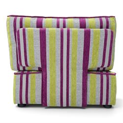Fama - 'Arianne Love' modular sofa, comprising five sections; two corner 'C' sections, seat 'A' section and footstool, raised on bun feet