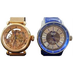 Constantin Weisz stainless steel automatic gentleman's wristwatch, Ref 12Z207CW,  and Vostok Europe Gaz-14 Limousine gentleman's automatic wristwatch