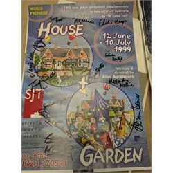 Approximately 50 Stephen Joseph Theatre posters, including several signed examples with signatures of Alan Ayckbourn and cast members, together with theatre programmes and other ephemera