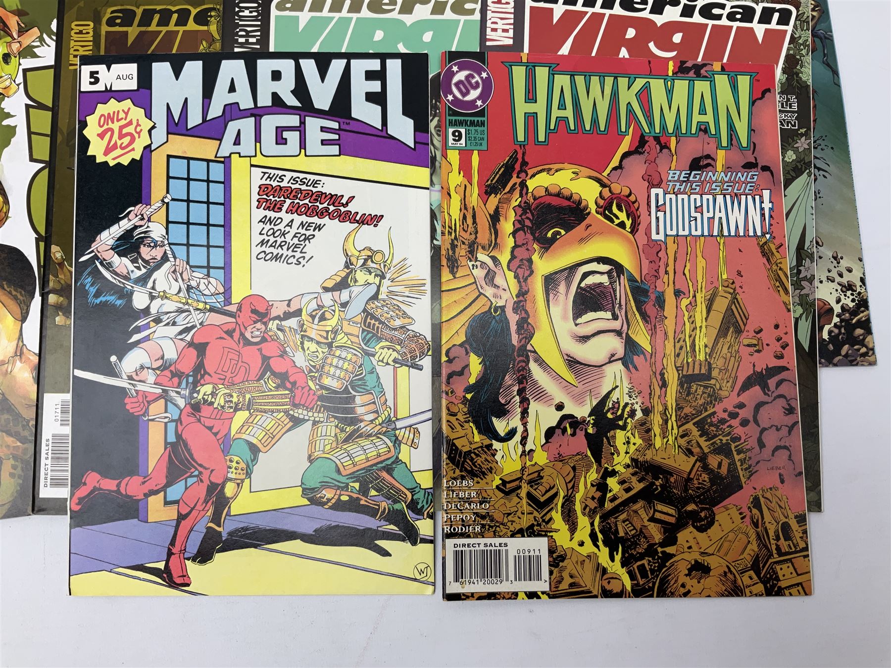 Mixed collection of Marvel, DC and Vertigo (1983-2012) comics, including Marvel Point One (2012) no.1 and Hawkman (1994) no.9 (51) 
