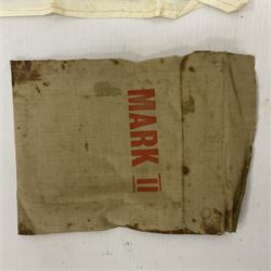 Two WW2 double sided silk escape and evade maps of Europe, comprising: Germany, Belgium, France, Holland, Spain etc,  in canvas envelope stamped Mark II