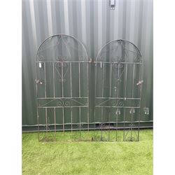 Pair of wrought iron garden gates  - THIS LOT IS TO BE COLLECTED BY APPOINTMENT FROM DUGGLEBY STORAGE, GREAT HILL, EASTFIELD, SCARBOROUGH, YO11 3TX