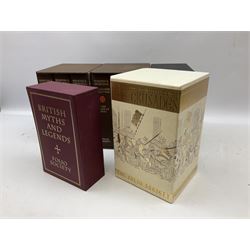 Folio Society books Winston Churchill The Second World War; two box sets of six volumes, Pax Britannica by James Morris; three book box set, An Eyewitness History of the Crusades; four book box set, British Myths and Legends, three book box set and a Short History of the English People by J.R. Green 