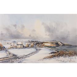 John Freeman (British 1942-): 'Kettleness', watercolour and ink signed titled and dated '8...