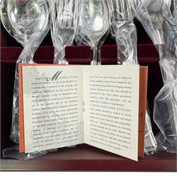 Cooper Ludlam silver plated canteen of cutlery, 29cm, 40cm