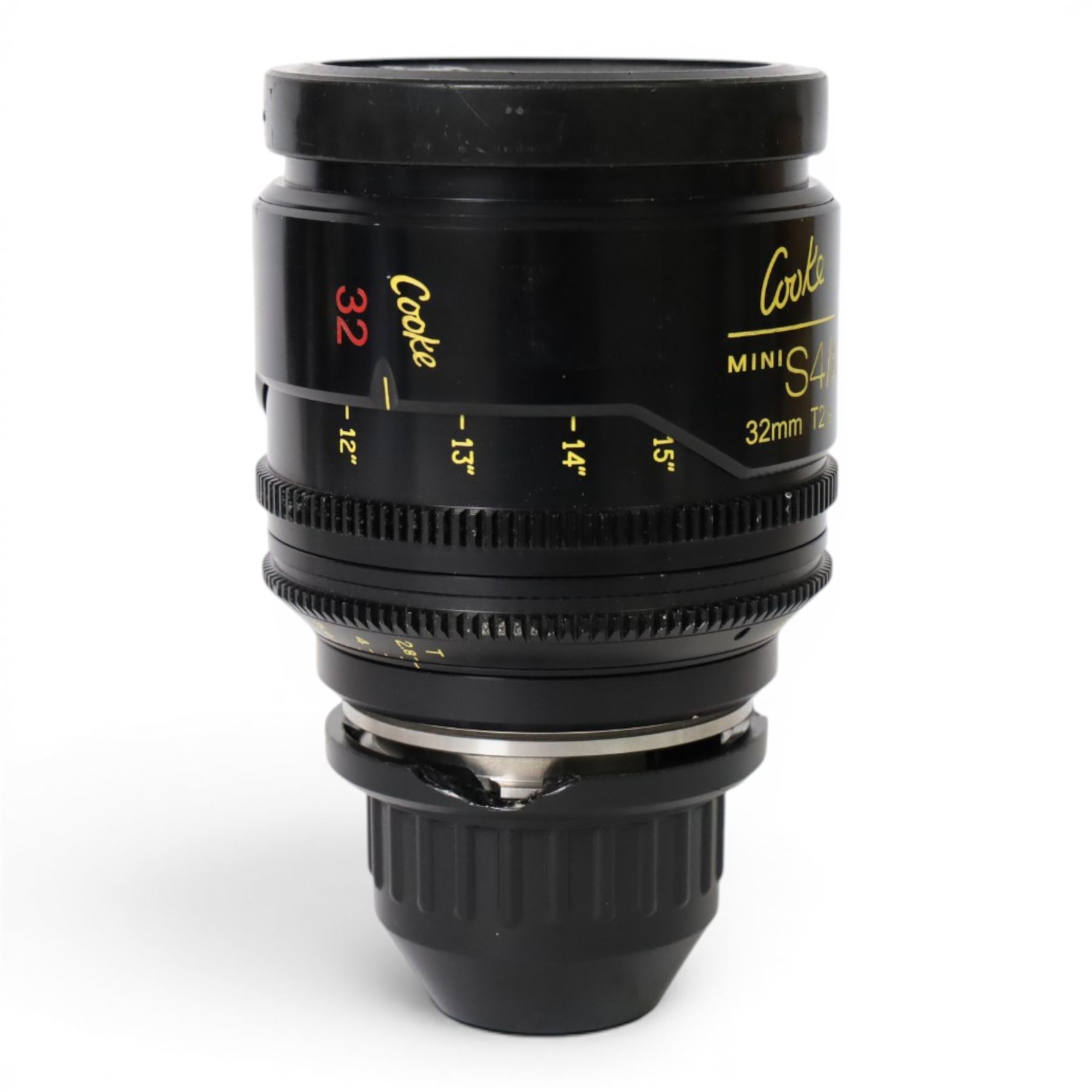 Cooke Mini S4/i 32mm T2.8 prime lens with PL mount, serial no. 8032-0714, with front and back lens caps