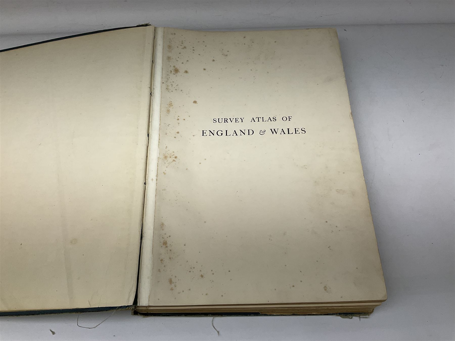 J G Bartholomew, The Survey ATlas of England & Wales, 1903 