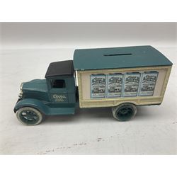 Bugatti cast iron sign with a red background, Shell Oil cast iron sign with gold background, together with Land Rover oil can, motorist warning lamp & torch tool kit and other motoring items 