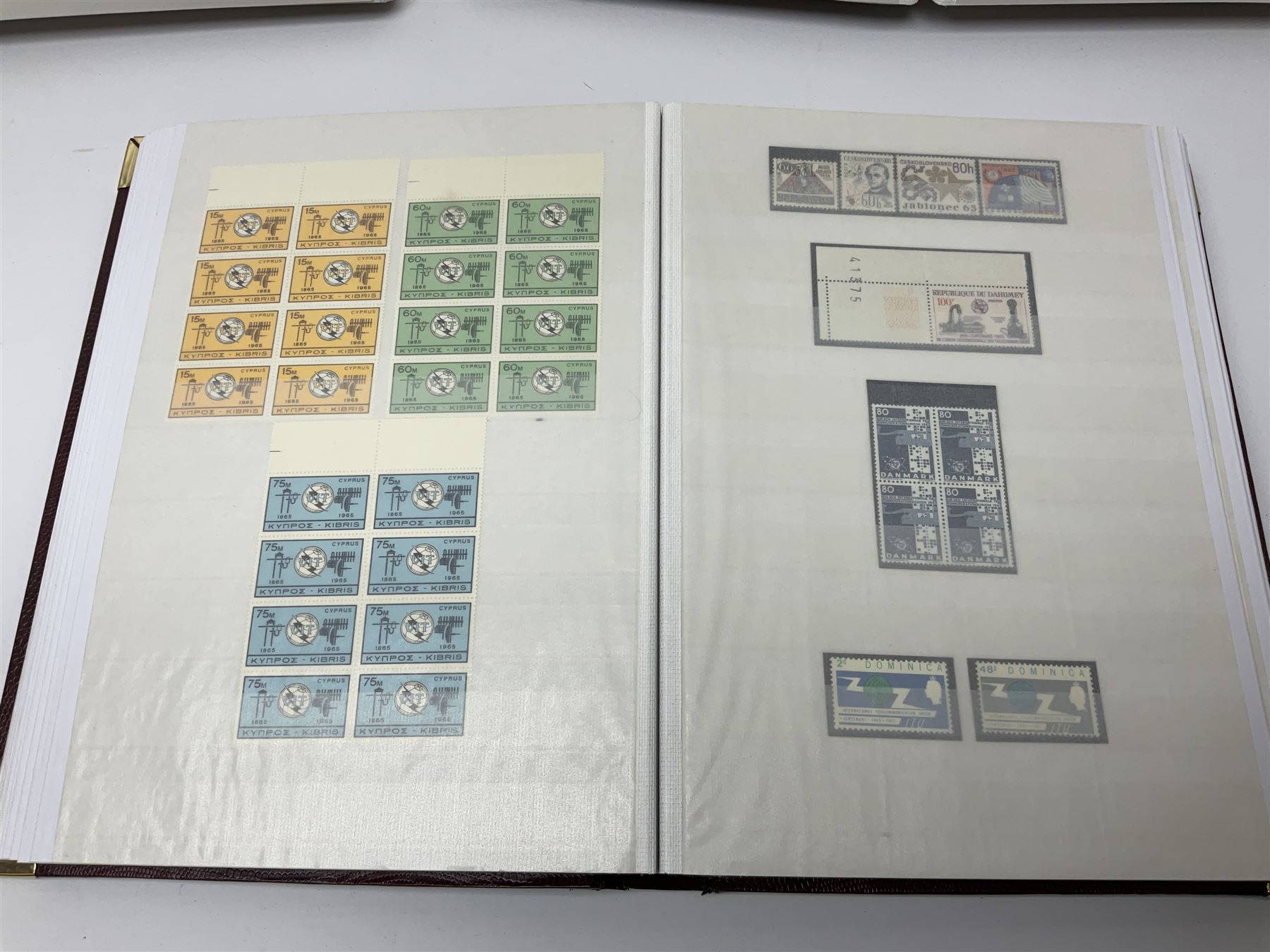 Thematic stamp collection relating to satellites, telecommunications and space from various Countries including Angola, Antigua, Ascension, Australia, Bahamas Barbados, Bhutan, British Virgin Islands, Denmark, Ecuador, Israel etc, a mint and used collection housed in three stockbooks