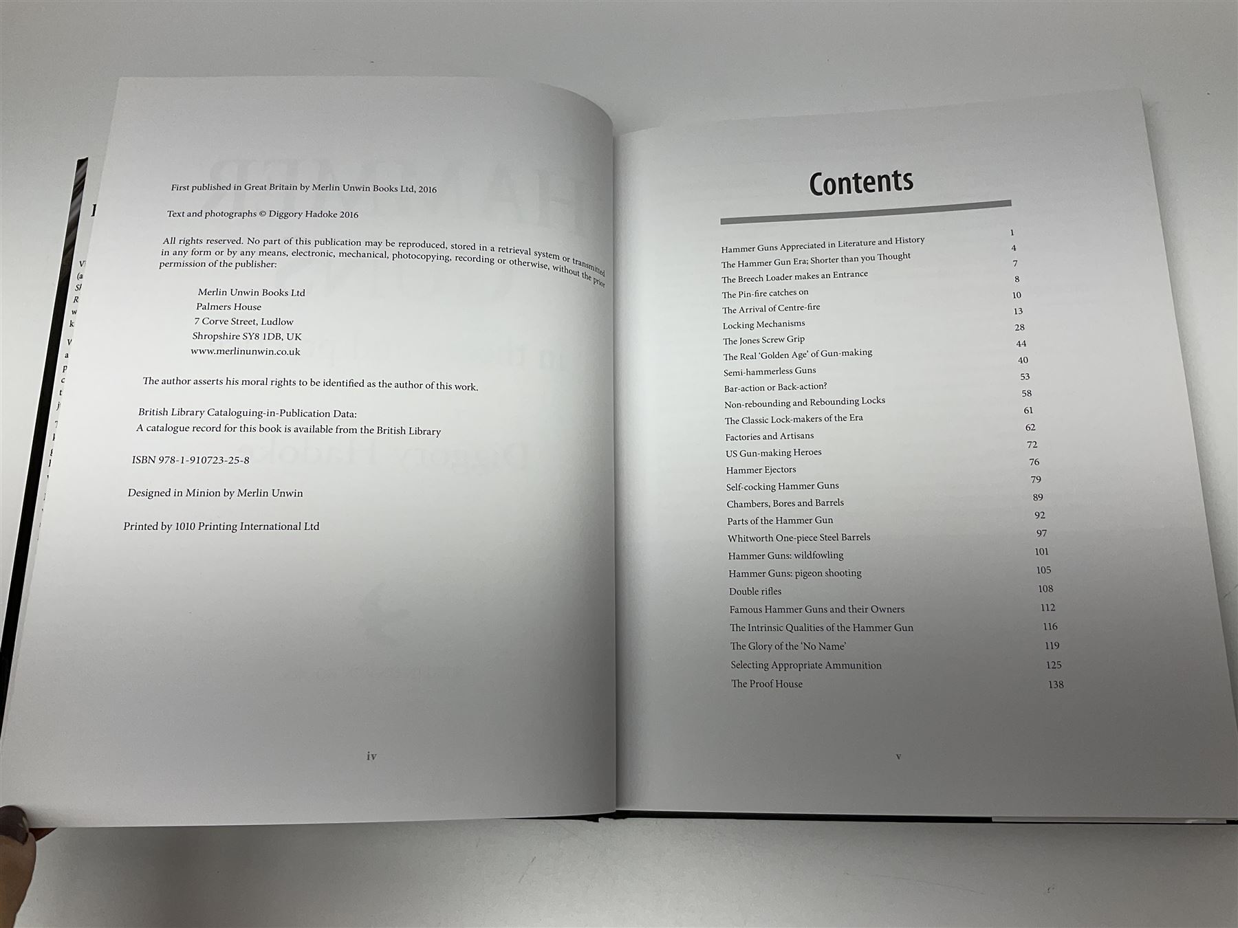 Dallas Donald: Holland & Holland The Royal Gunmaker The Complete History. 2003 Quiller Press; and three other books on guns by Diggory Hadoke - Hammer Guns in Theory and Practice. 2016; Vintage Guns for The Modern Shot. 2007; and The British Boxlock Gun & Rifle. 2012; all with dustjackets (4)