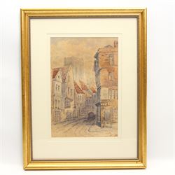 John Groves (British 19th Century): 'At York', watercolour signed titled and dated 189*, 27cm x 18cm 