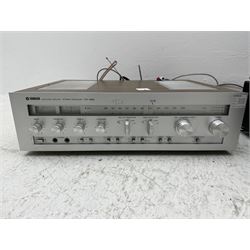 Hi-fi separates, to include Sony Current Pulse D/A Converter CD player CDP-XB930E, Yamaha Natural Sound Receiver R-S700 and a Yamaha Natural Sound Stereo Receiver CR-820