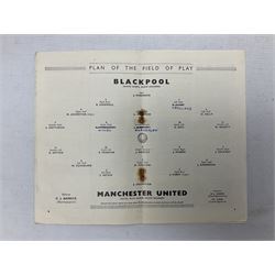 1948 F.A. Cup Final programme for Blackpool v Manchester United played on April 24th 1948 at Wembley including Stanley Matthews