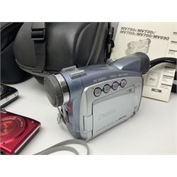 Nikon Coolpix 8700 camera body, serial no 3220838, with Zoom Nikkor Ed 8.9-71.2mm 1:2.8-4.2 lens, together with Canon digital video camcorder and other digital cameras and camera equipment