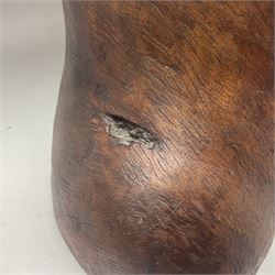 Helen Skelton (British 1933 – 2023): Large carved wooden sculpture, modelled as a male torso, H40cm. Born into an RAF family in 1933 in Kent and travelled the world extensively during her childhood. After settling in Bridlington, Helen immersed herself in painting, textiles, and wood sculpture, often inspired by nature's beauty. Her talent was showcased in a one-woman show at Sewerby Hall and recognised with the sculpture prize at Ferens Art Gallery in 2000. Sadly, Helen’s daughter passed away from cancer in 2005. This loss inspired Helen to donate her sculptures to Marie Curie upon her passing in 2023.