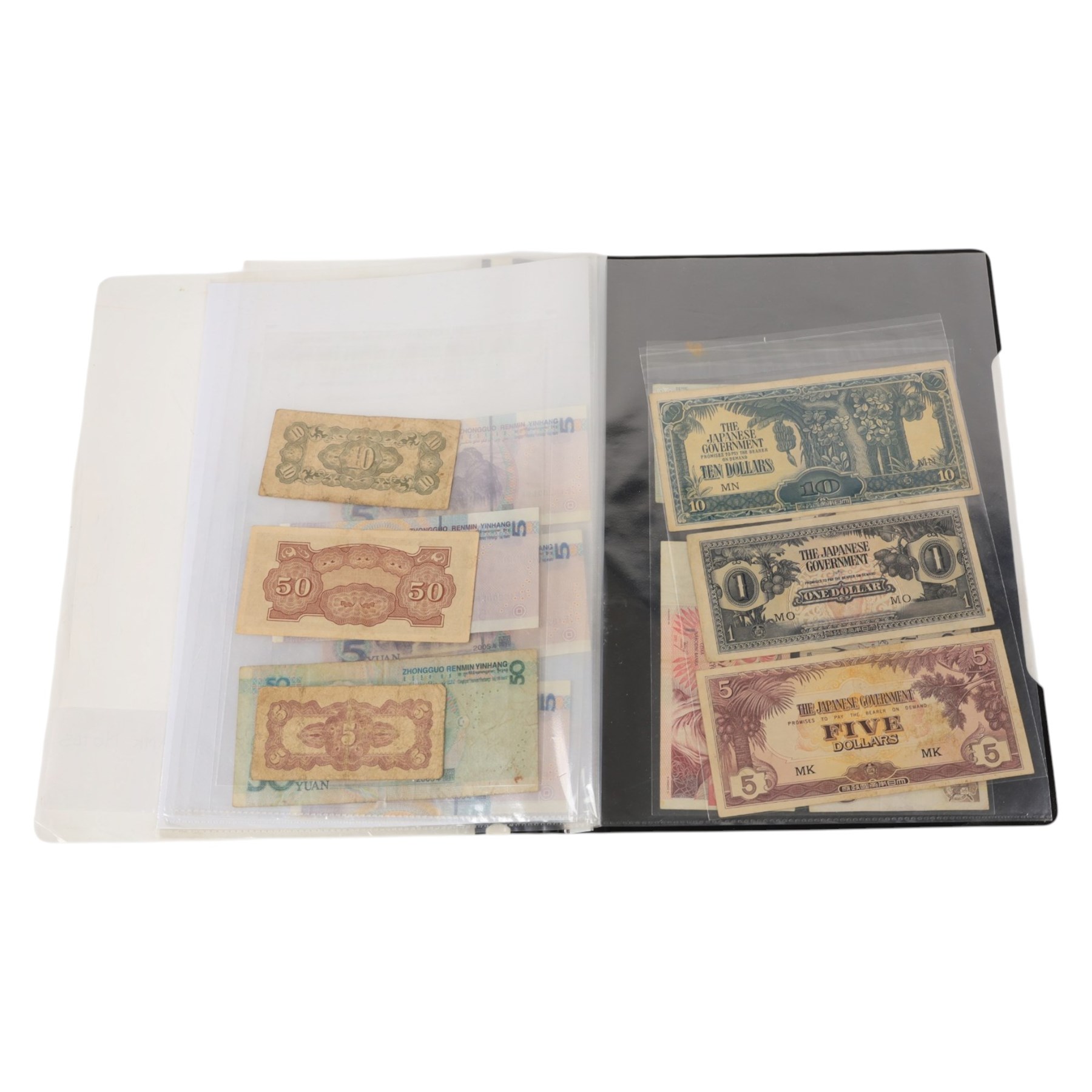 Great British and World stamps and banknotes, including a small number of Queen Victoria and King Edward VII, Queen Elizabeth II pre-decimal and decimal issues, first day covers, air mail covers, fourteen world banknotes, etc