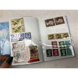 Great British and World stamps, including Romania, France, stamps on covers and pieces, used Queen Elizabeth II pre and post decimal stamps, small number of mint QEII stamps in traffic light blocks etc