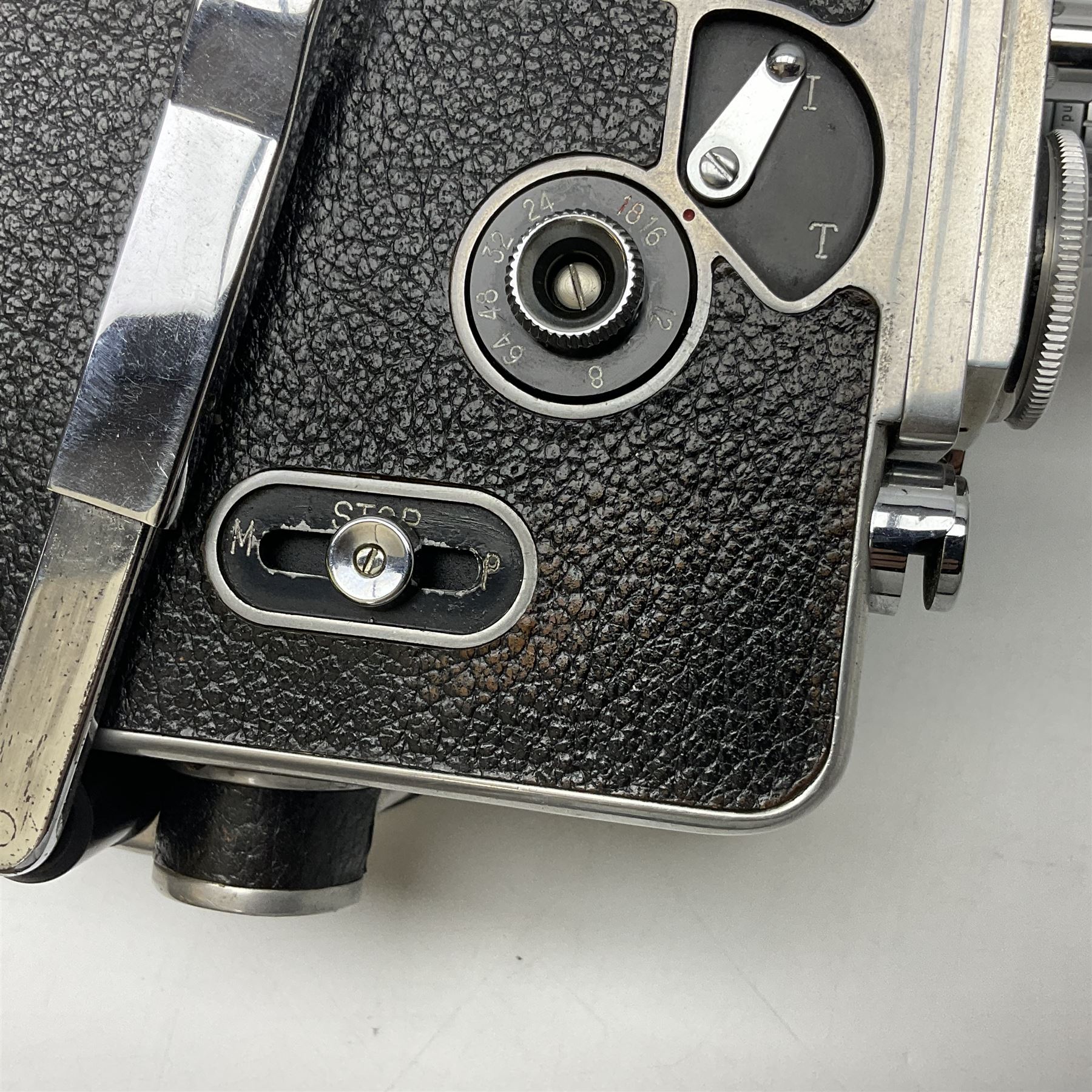 Paillard Bolex H16 STD Supreme camera body, serial no. 52058, circa 1947, with 'Taylor, Taylor, Hobson, SERITAL, f1.9 1inch, 25mm' lens