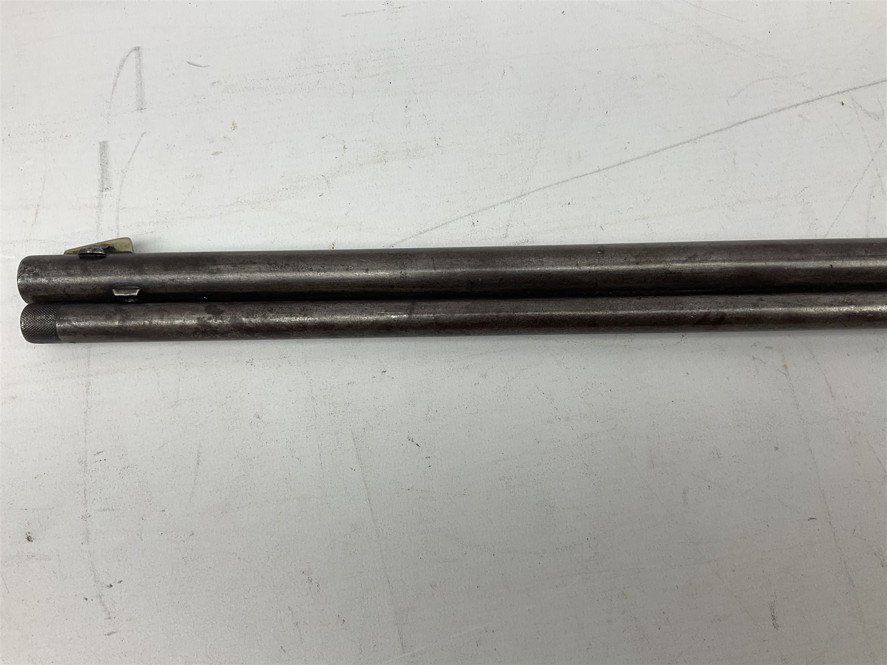 Marlin Firearms Co. USA 'Safety' .32 rim-fire rifle dated 1892, the 61cm barrel with magazine tube under, walnut stock with under lever cocking and crescent butt plate, serial no.153534, L103.5cm