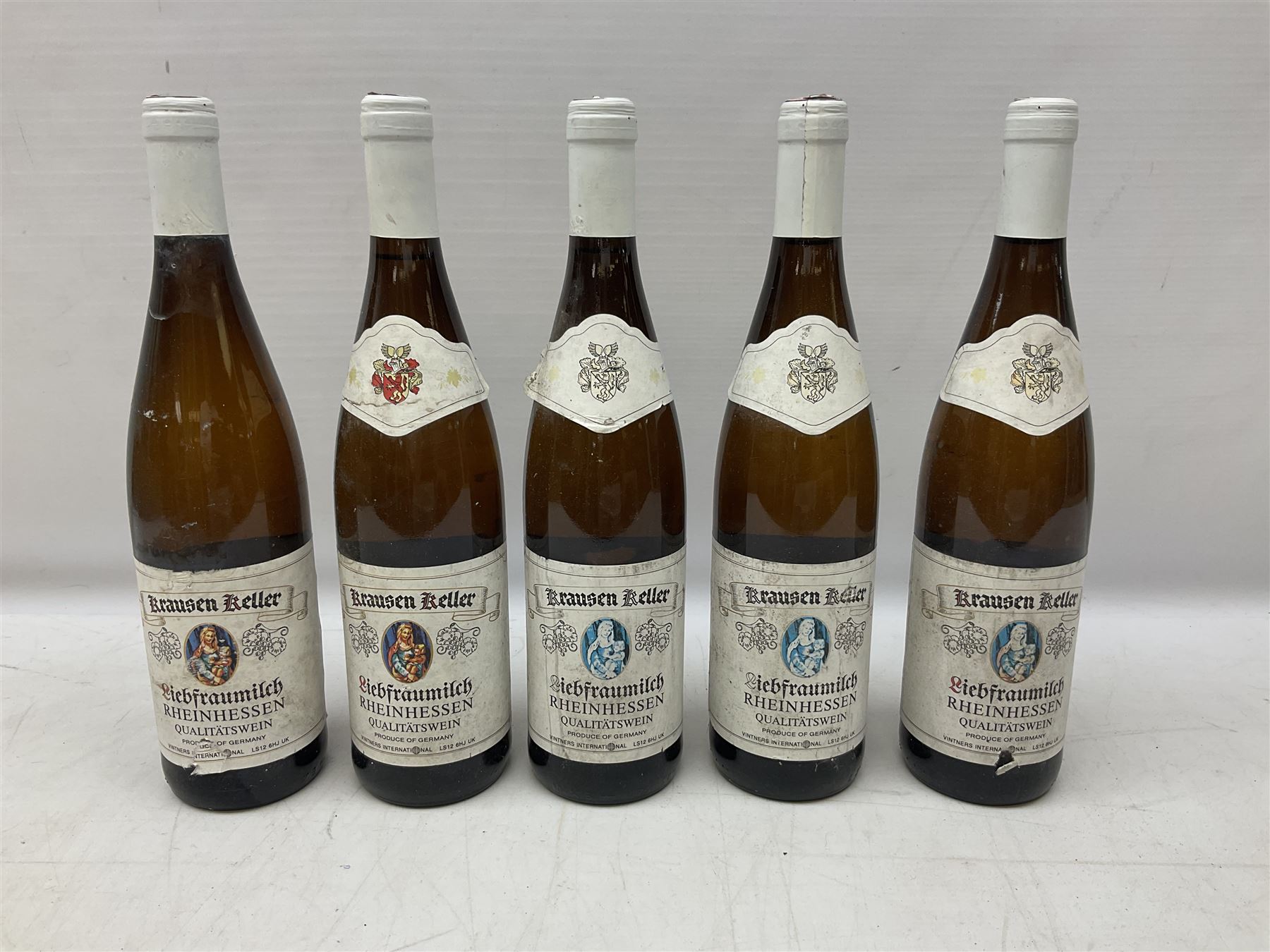 Mixed alcohol including two bottles Rully 1992 La Chaume, 75cl, 13% vol, Chateau Vieux Doumayne 1989 Saint-Emilion Grand Cru, 75cl, 12% vol, five bottles Krausen Keller Liebfraumilch Rheinhessen, five bottles Inniskillin 1992 Marechal Foch etc