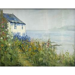 James Watson (British 1851-1936): Lady Palmer's Cottage Runswick Bay, oil on panel signed 28cm x 36cm