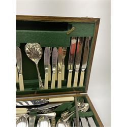 B & J Sippel Ltd, Sheffield, part canteen of plated and stainless steel cutlery