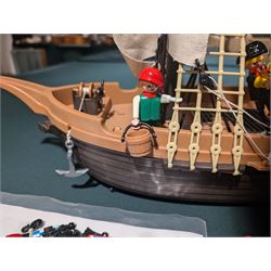 1970s Playmobil pirate ship and figures