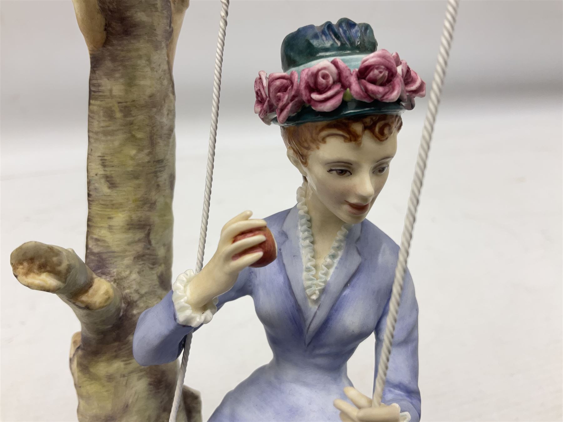 Two Royal Worcester figures from the Victorian Ladies series comprising of Alice and Cecilia, H21cm 