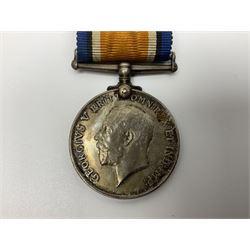 WW1 group of three medals comprising British War Medal, Victory Medal and 1914-15 Star awarded to 90434 Gnr. R.G. Rhodes R.F.A./R.A.; all with ribbons
