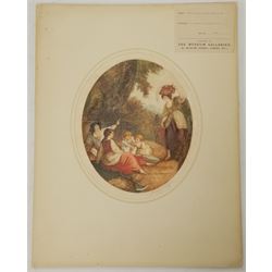 After William Hamilton RA (British 1751-1801): 'Morning Noon Evening and Night', set four colour stipple engravings by William J Allingham signed in pencil 32cm x 27cm (4) (unframed) 
Provenance: pub. GJ Howell, Museum Galleries, London 1919