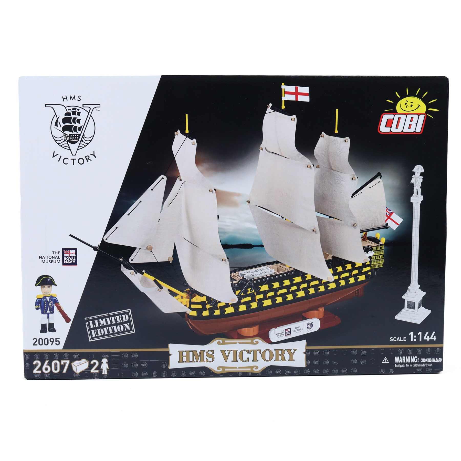 Limited edition Cobi Bricks 1:144 scale National Royal Navy Museum Edition HMS Victory no. 20095, 2607 pieces, in sealed box