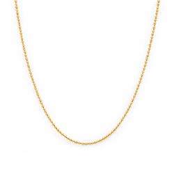 Tiffany & Co. 18ct gold fine bead link chain necklace, London 2014, boxed