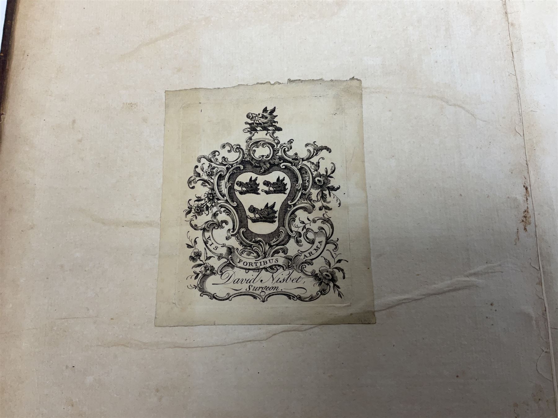 Nisbet Alexander: A System of Heraldry Speculative and Practical with the True Art of Blazon According to the Most approved Heralds in Europe[...], R. Fleming, Edinburgh, 1722, 1742, 2 vols, engraved plates, full calf binding re-backed using original boards 
