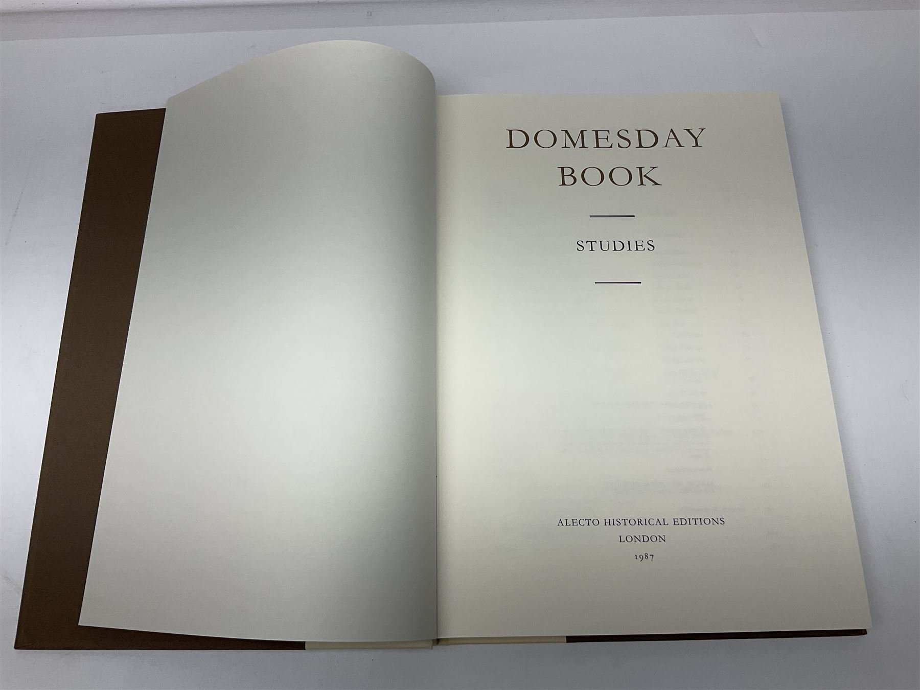 Domesday Books Yorkshire Edition, comprising three volumes; Introduction and Translation, Folios and Maps, and Domesday Book Studies, published by Alecto Historical Editions, London 1987