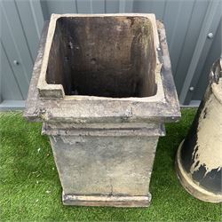 Three 19th century terracotta chimney pots - THIS LOT IS TO BE COLLECTED BY APPOINTMENT FROM DUGGLEBY STORAGE, GREAT HILL, EASTFIELD, SCARBOROUGH, YO11 3TX