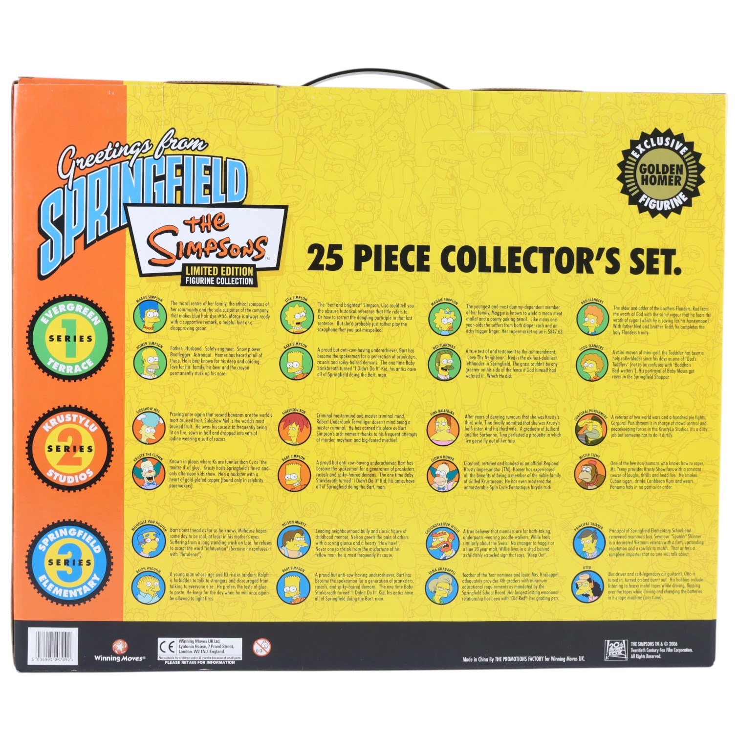 Winning Moves The Simpsons limited edition figurine collection, boxed