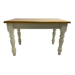 Gibson’s of Whitby - rectangular dining/kitchen table, solid oak top with painted base