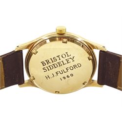 Smiths Imperial gentleman's 9ct gold manual wind presentation wristwatch, Birmingham 1959 and a Rotary 9ct gold manual wind wristwatch, Birmingham 1960, both on leather straps