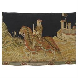 Large 20th century tapestry after Simone Martini (Italian 1284-1344), depicting a section ...