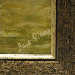 Jack G* (British Late 20th century): Neck and Neck at York Racecourse, oil on canvas signed 34cm x 45cm
Provenance: Mount Royale Hotel, York