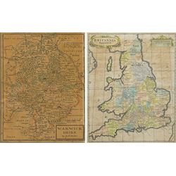 Robert Morden (British c.1650-1703): 'Britannia Saxonica' and  'Warwickshire', two 17th/18...